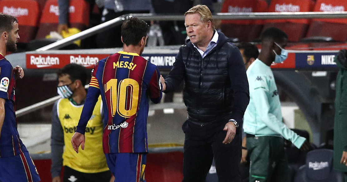 "¡Son chorradas!" Koeman ya se enojó por los supuestos conflictos entre Messi y Griezmann