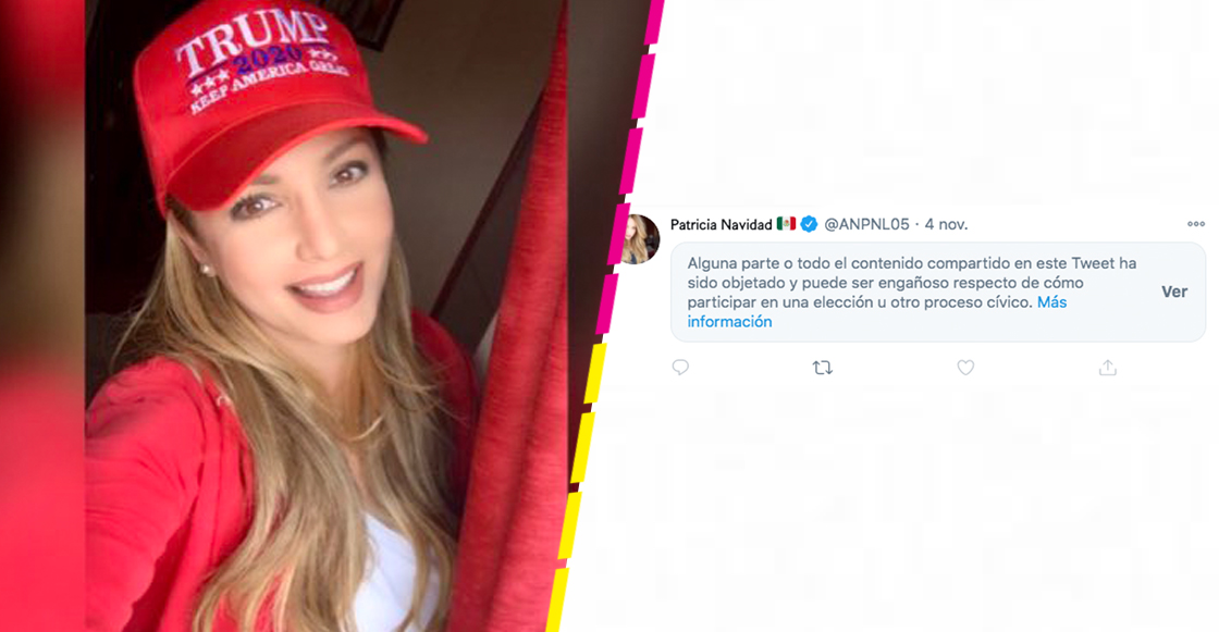 Le cae la voladora a Paty Navidad: Twitter le pone etiqueta como a Trump