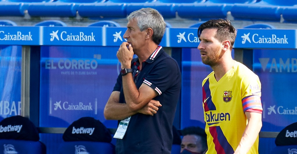 Setién confiesa afición por el Madrid y experiencia con Messi: “Es complicado de gestionar”