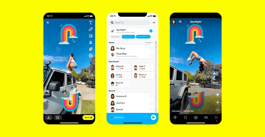Snapchat lanza Spotlight, su versión de TikTok que te premiará por grabar videos virales