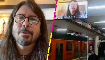 ¡Dave Grohl pide a chilangos usar cubrebocas en pantallas del Metro de la CDMX!