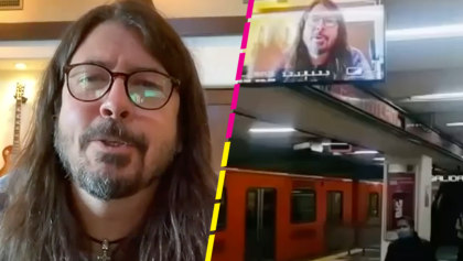 ¡Dave Grohl pide a chilangos usar cubrebocas en pantallas del Metro de la CDMX!