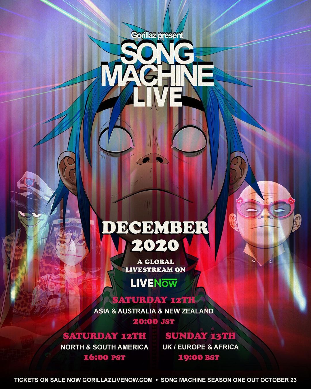 ¡Te regalamos boletos para el concierto 'Song Machine Live' de Gorillaz! 