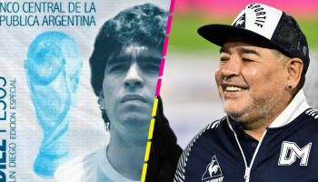 Maradona billetes estampillas argentina