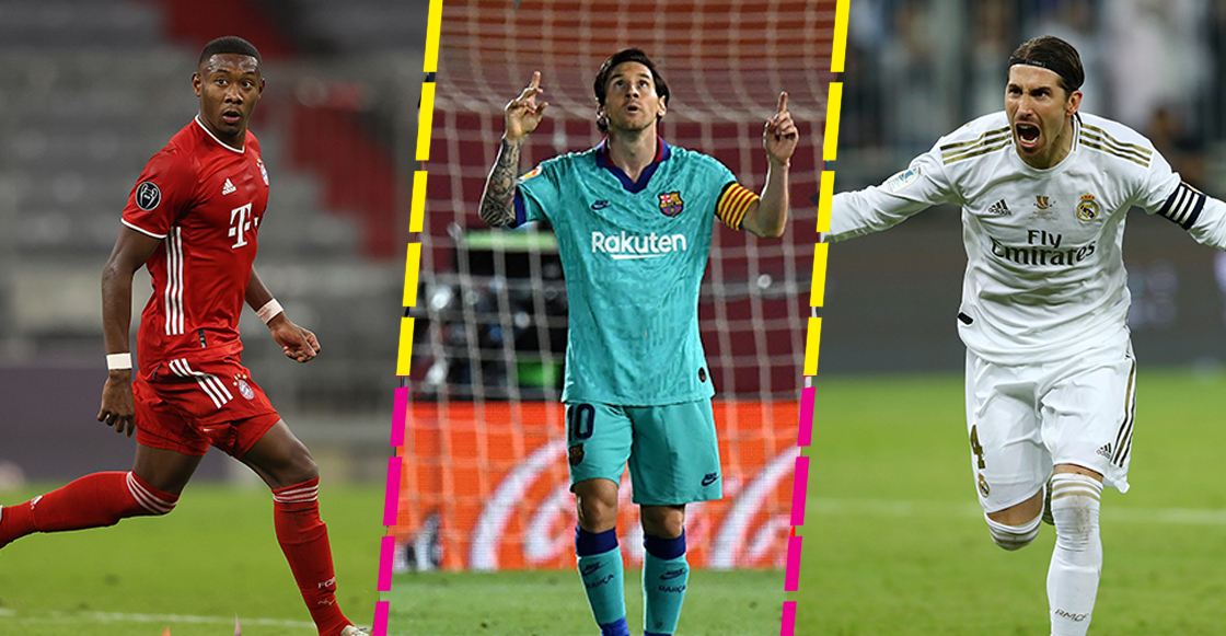 David Alaba, Lionel Messi y Sergio Ramos, contrato