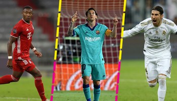 David Alaba, Lionel Messi y Sergio Ramos, contrato