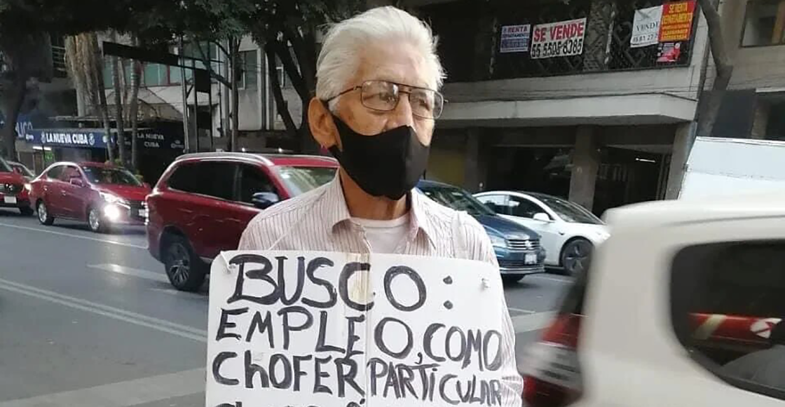 Abuelito pide ayuda para buscar trabajo como chofer en la CDMX