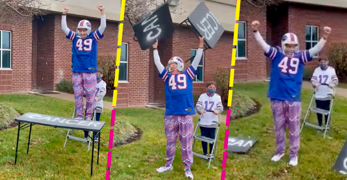 ¡Wow! La épica celebración de un aficionado de los Bills que venció el cáncer