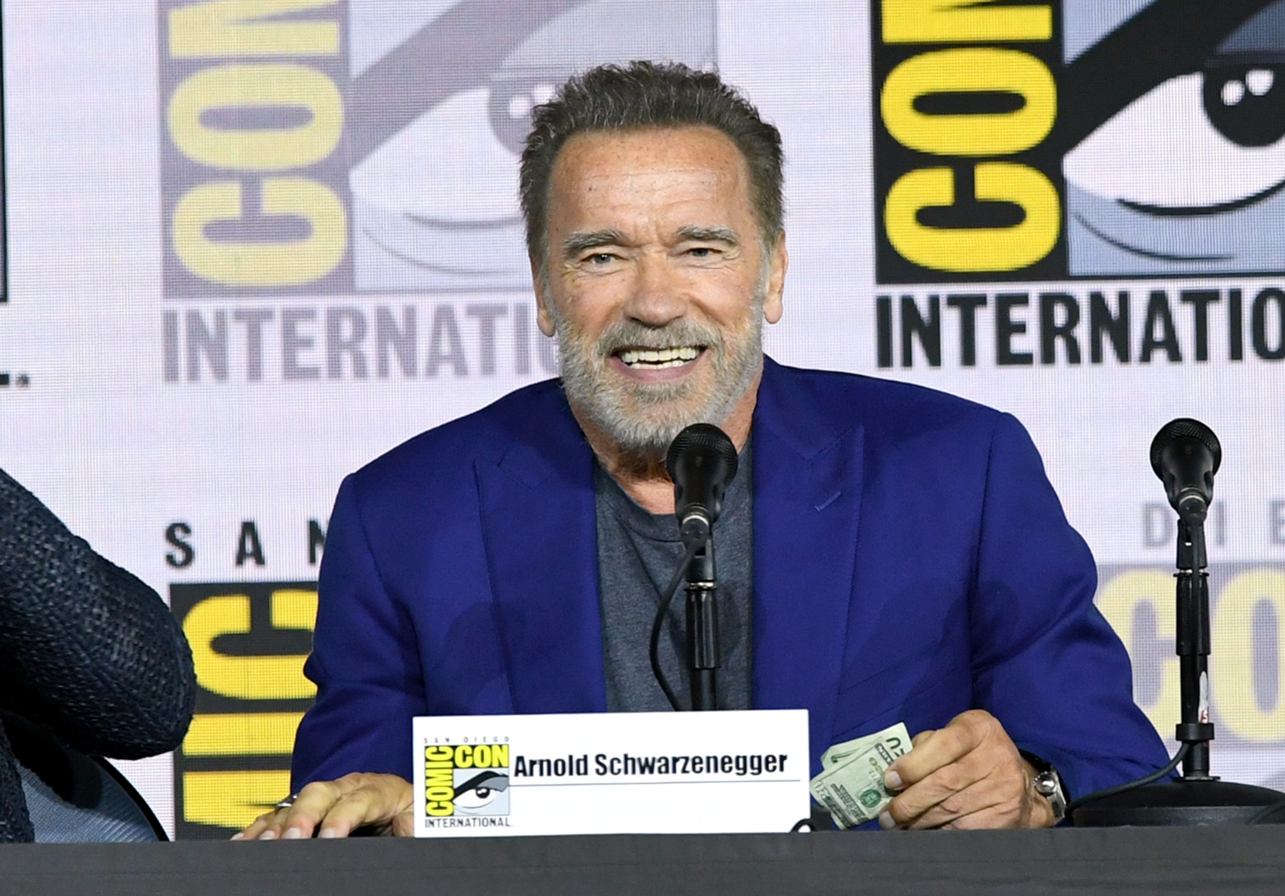 ¡Plop! Arnold Schwarzenegger confunde a su yerno, Chris Pratt con Chris Evans 