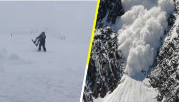 Avalancha sorprende a esquiadores y un papá protege a su hijo con su propio cuerpo