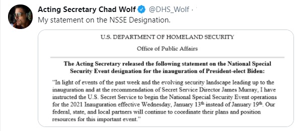 chad wolf departamento de seguridad nacional