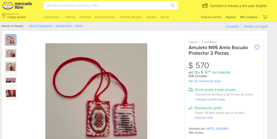 detente-amlo-escudo-protector-amuleto-venden-cuanto-cuesta-mercado-libre