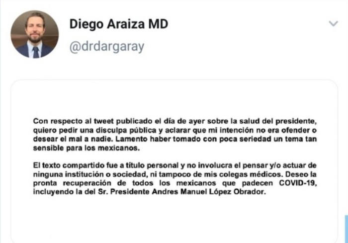 Sociedad Europea de Cardiología expulsa a médico que le "deseó" una trombosis a AMLO