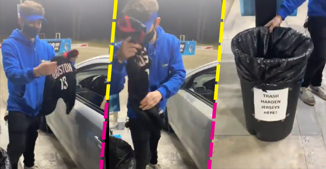 Autolavado de Houston ofrece servicio gratis por jersey de James Harden para echarlo a la basura