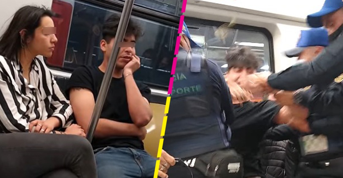 "Soy del IMSS": Joven se niega a usar cubrebocas en el Metro; dice que está vacunado