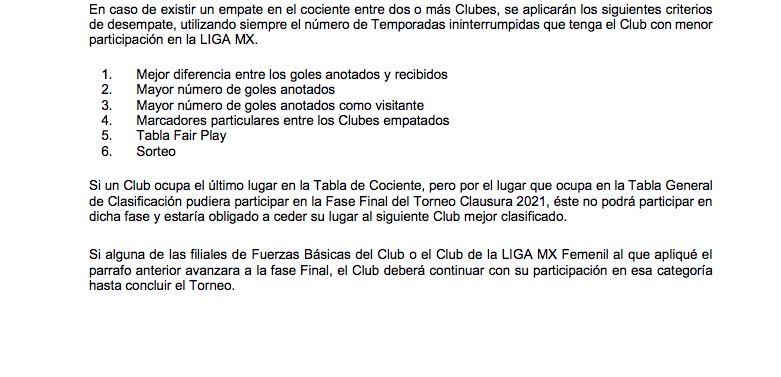 ¿Por qué el equipo 13 de la tabla general puede calificar al repechaje en el Guardianes 2021?