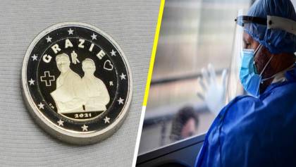 ¡Merecidísimo! Italia acuña moneda de dos euros en honor al personal médico