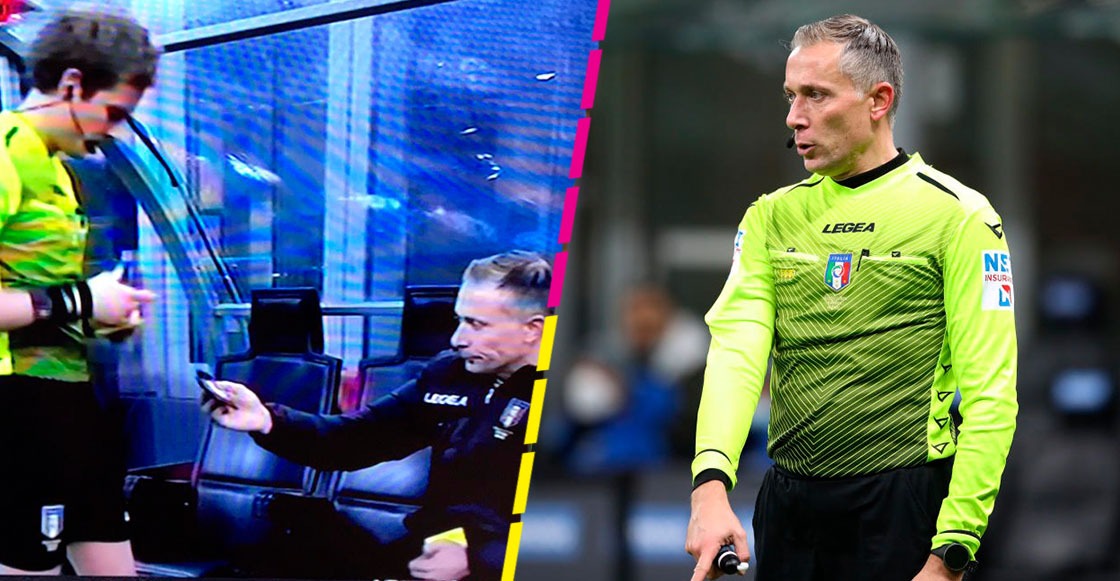 ¡Insólito! El árbitro central se lesionó y salió de cambio en el derbi de Milán