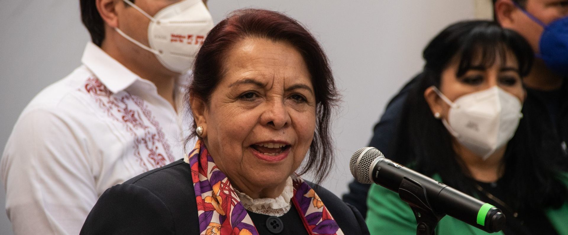 CIUDAD DE MÉXICO, 17DICIEMBRE2020.- Mario Delgado dirigente Nacional de Morena, anunció la candidatura de Celia Maya al Gobierno de Querétaro, esta tarde en la sede del Movimiento de Regeneraciñon Nacional.