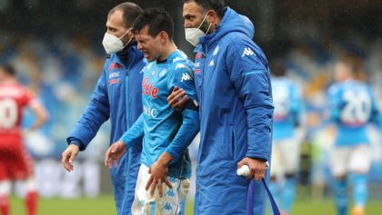 chucky Lozano lesionado con el Napoli
