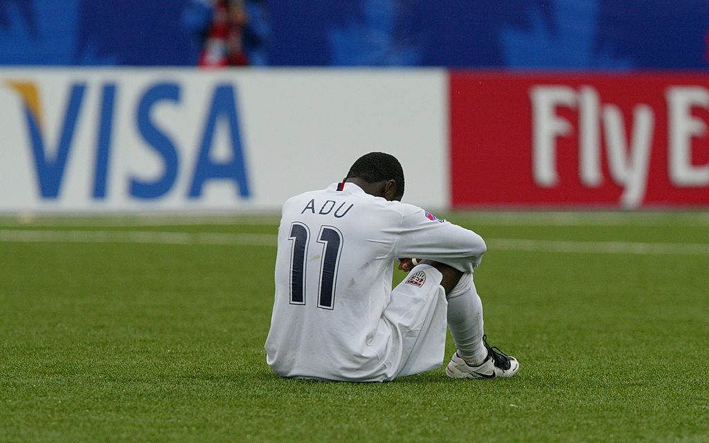 Freddy Adu con la selección de Estados Unidos y considerado el nuevo Pele