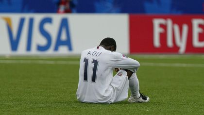 Freddy Adu con la selección de Estados Unidos y considerado el nuevo Pele