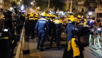 Policias golpean a ciclistas en la CDMX