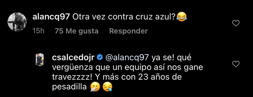 Las burlas de Carlos Salcedo tras derrota contra Cruz Azul: "Da pena perder contra el más salado"