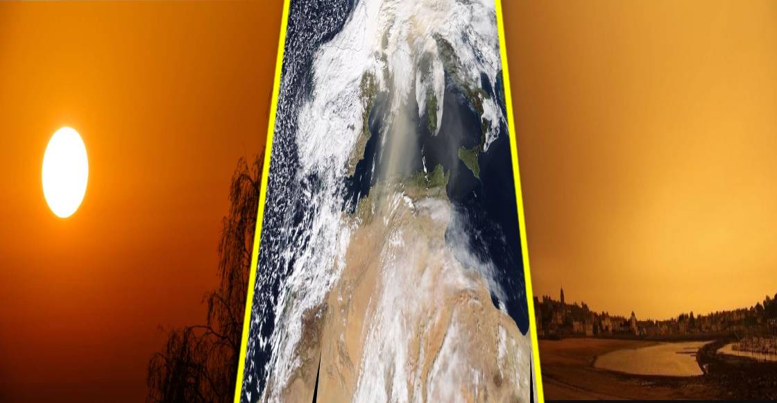 El extraño fenómeno natural que dejó el cielo amarillo en Europa