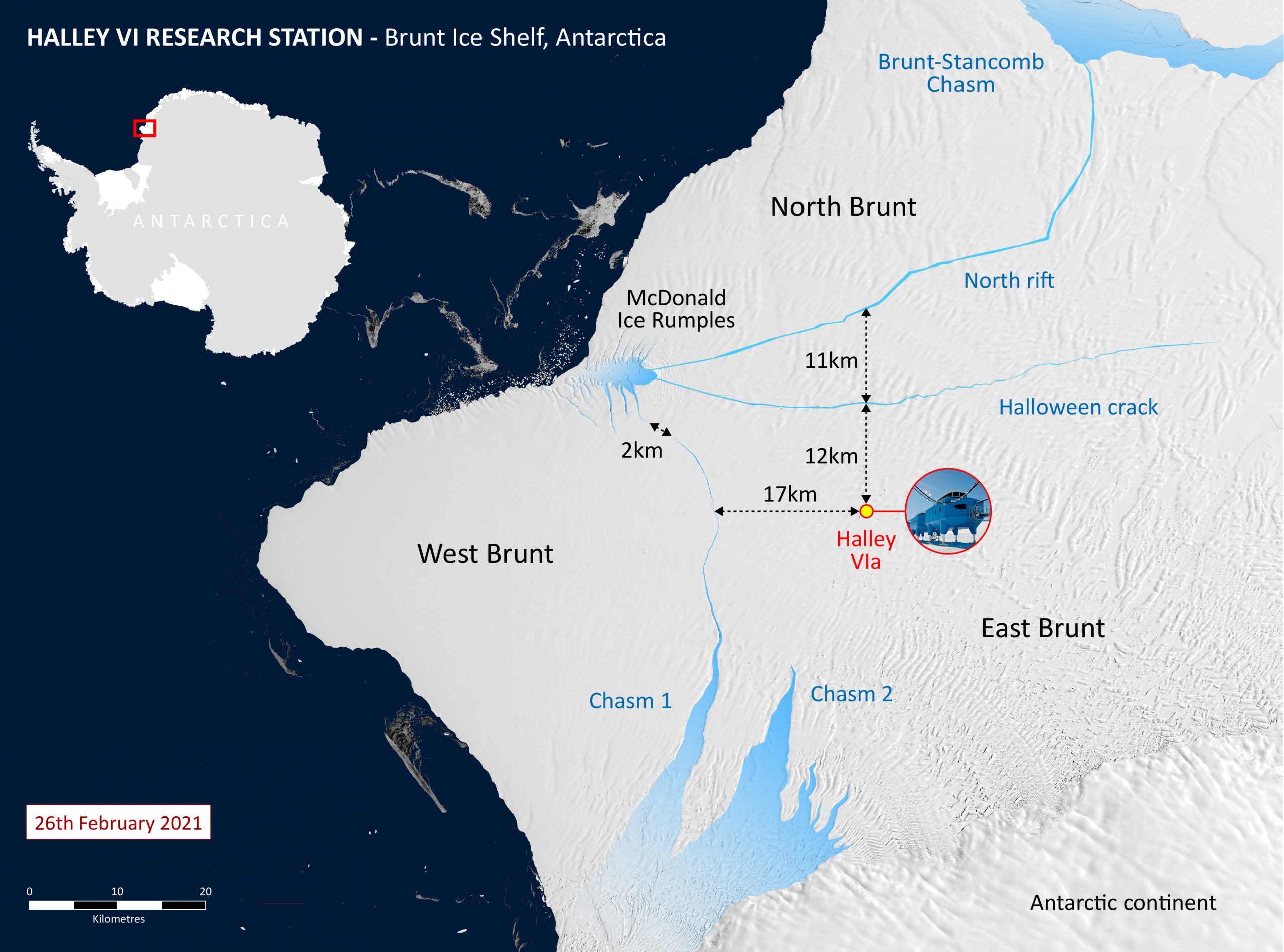 ¿El 2021 será mejor?: Iceberg del tamaño de Londres se desprende de la Antártida