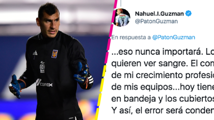 Nahuel Guzmán explota en Twitter por el gol recibido desde media cancha