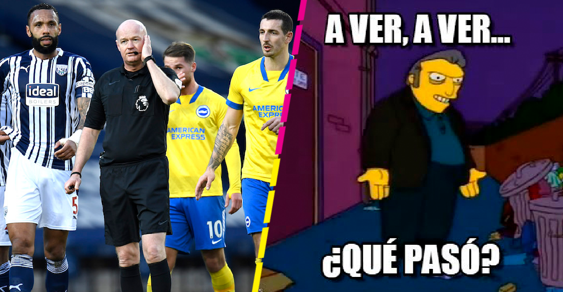 Premier League gol anulado árbitro brighton west Bromwich