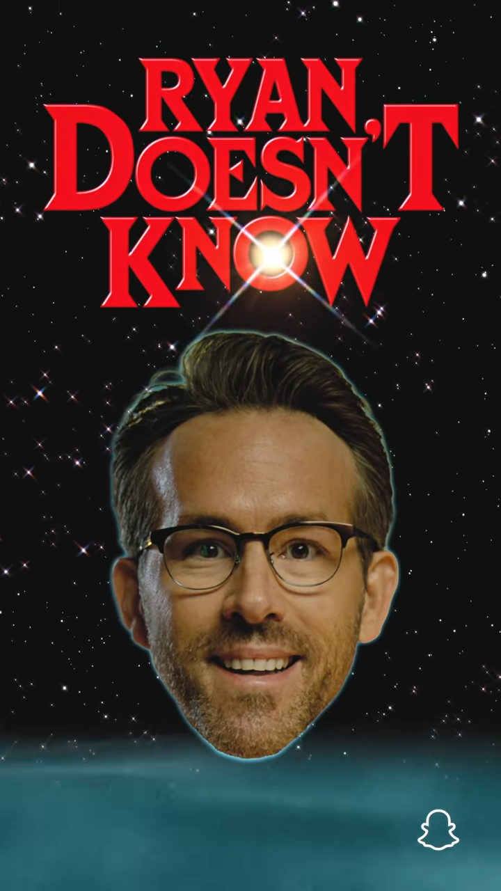 Ryan Reynolds estrena 'Ryan Doesn't Know', su serie en Snapchat