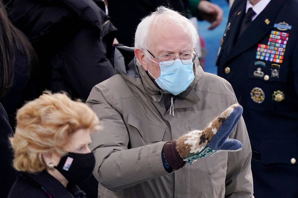 ¡Sigue la mata dando! Los guantes de Bernie Sanders lo convirtieron en rey involuntario de la filantropía