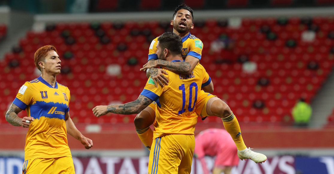 Tigres celebra gol en el Mundial de Clubes