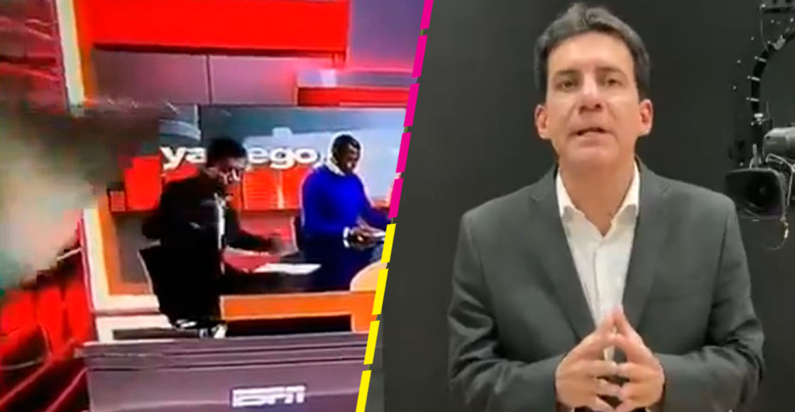 Carlos Orduz, periodista que recibió un golpe de la escenografía de ESPN
