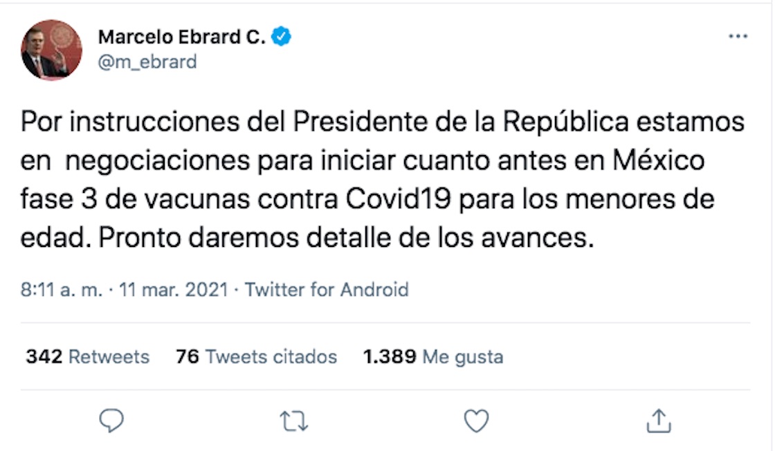 Ebrard-vacuna-menores-edad-pruebas