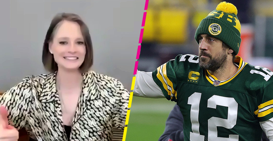 Jodie Foster y Aaron Rodgers intercambian felicitaciones