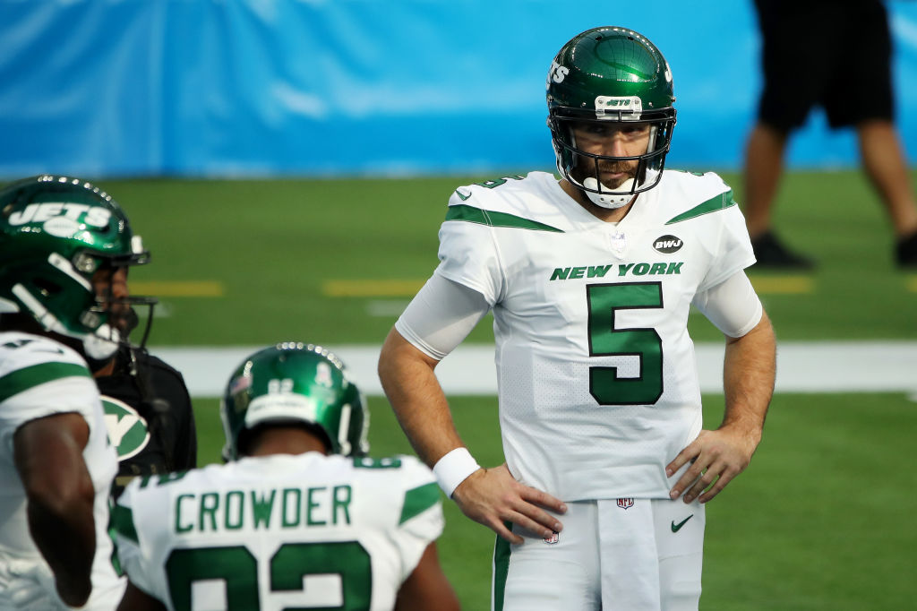 Joe Flacco con Jets en la temporada 2020