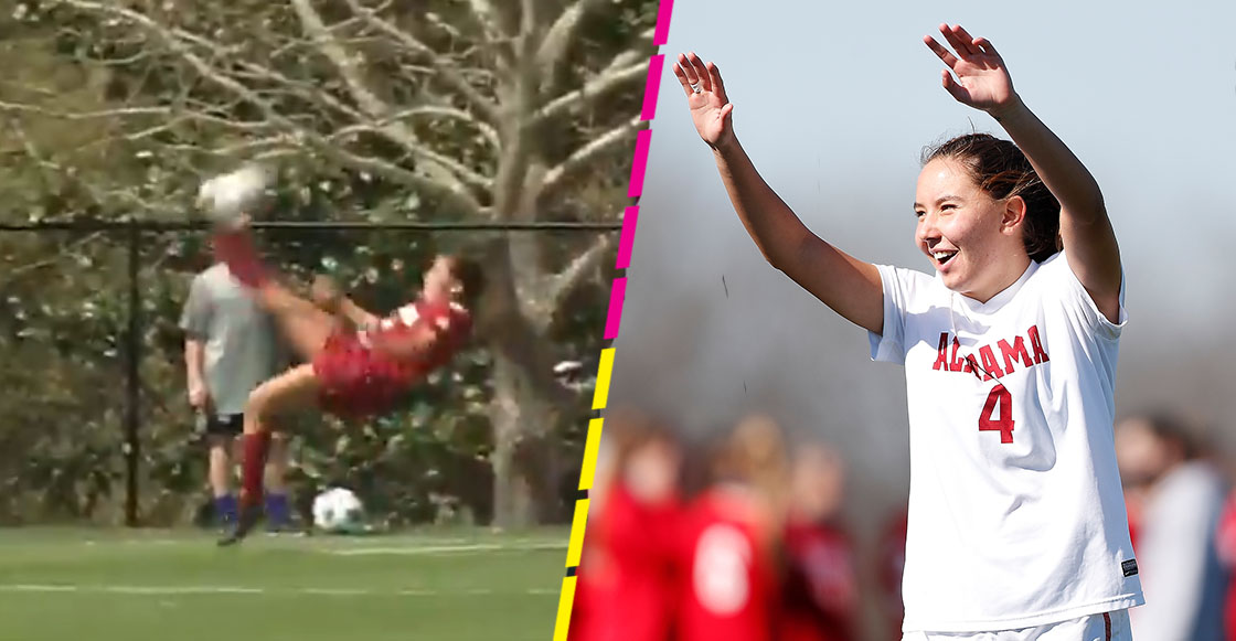 Tanna Sánchez marcó de chilena para Alabama