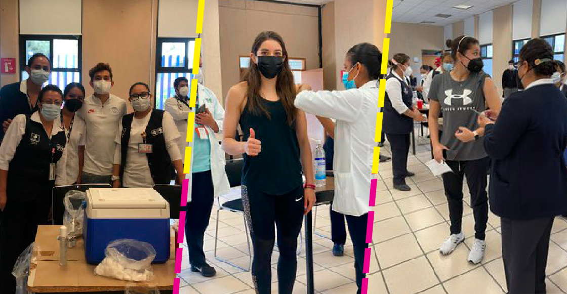 Atletas mexicanos reciben la primera dosis de la vacuna Sputnik V contra COVID