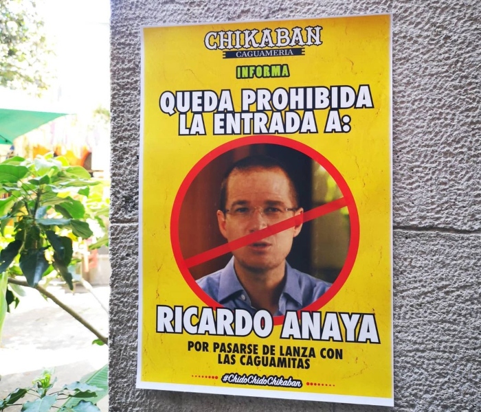 Tsss: Bar de Veracruz prohibe la entrada a Ricardo Anaya por meterse con las caguamas 
