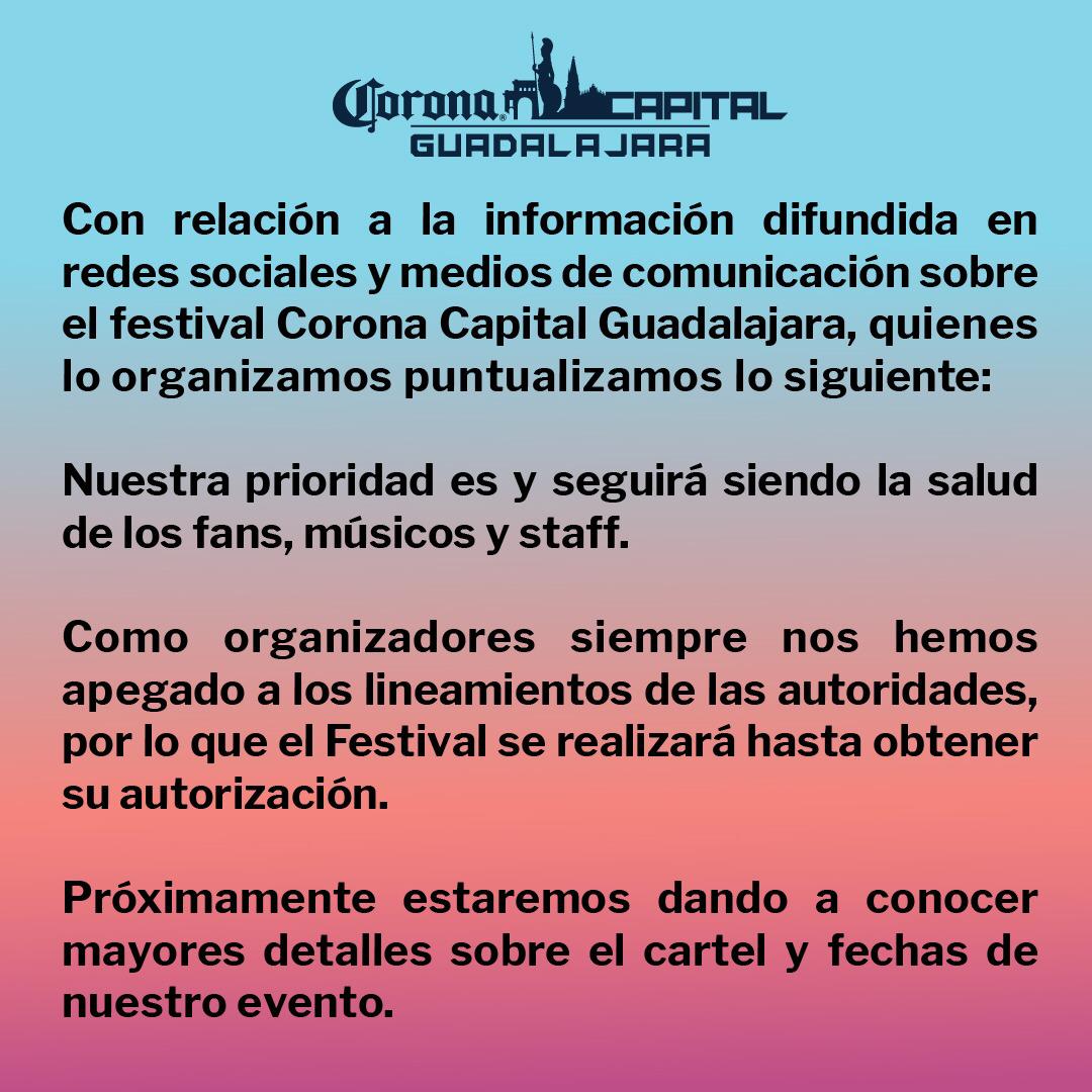 ¿Sí se hace? Corona Capital Guadalajara revela detalles de la edición 2021