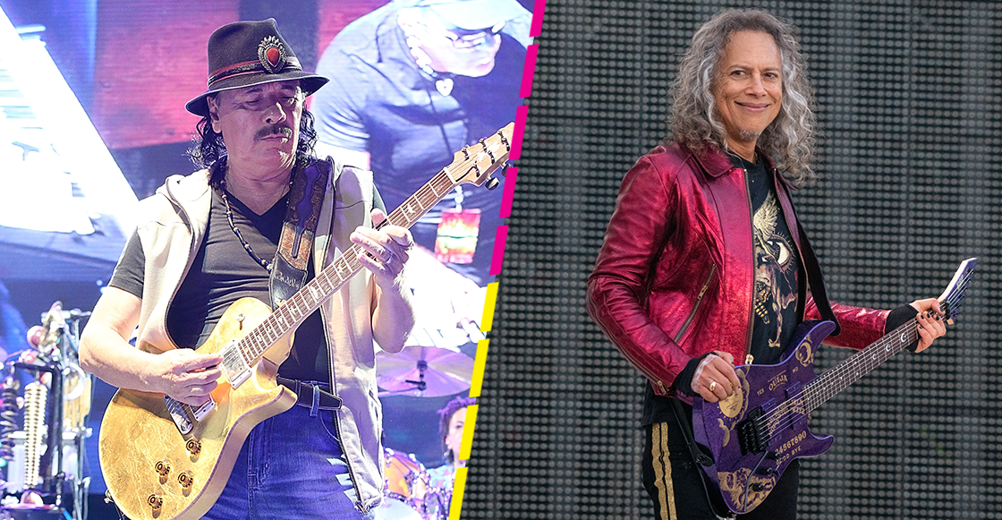 Ah, prro: Kirk Hammett aparecerá en el nuevo disco de Carlos Santana