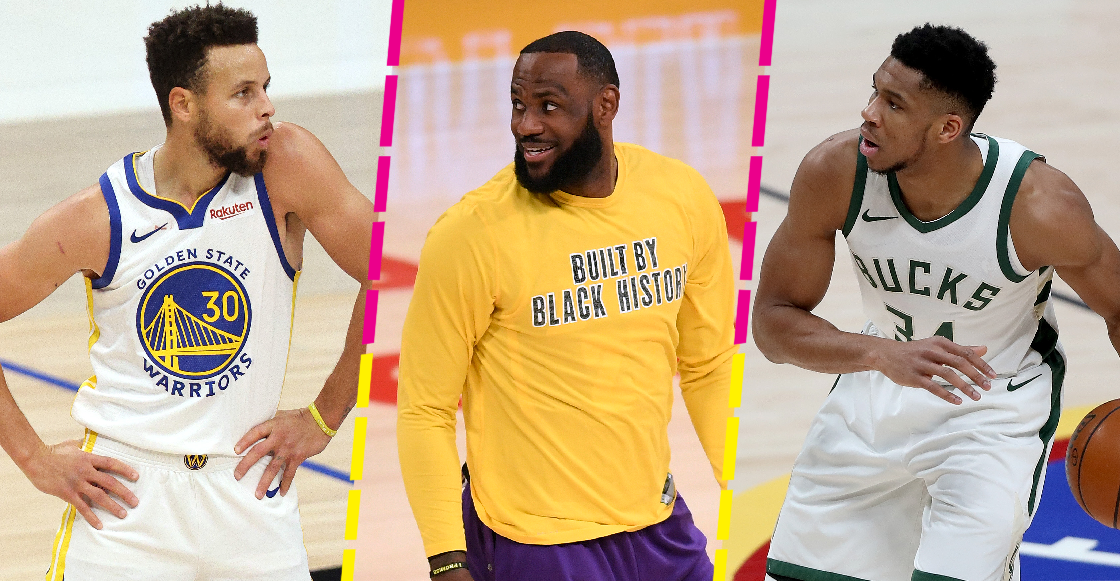 ¡Así que chiste! LeBron James su 'Space Jam' con Curry y Antetokounmpo en el Draft del All-Star Game
