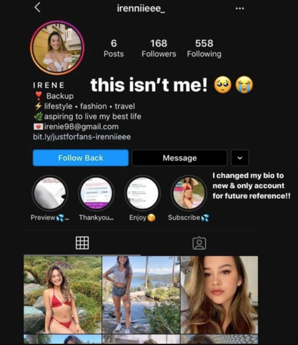 Ojo acá: Así funciona la estafa a través de perfiles falsos de OnlyFans e Instagram