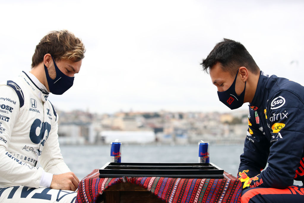 Pierre Gasly y Alex Albon