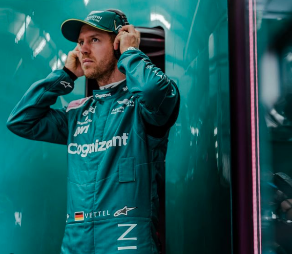 Sebastian Vettel con Aston Martin