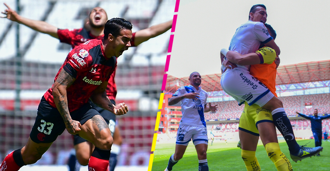 Ocho goles en el Toluca vs Puebla
