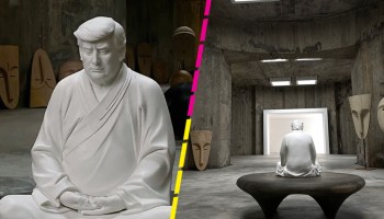 Make your company great again: Ya venden estatuas de Trump para la "buena suerte"